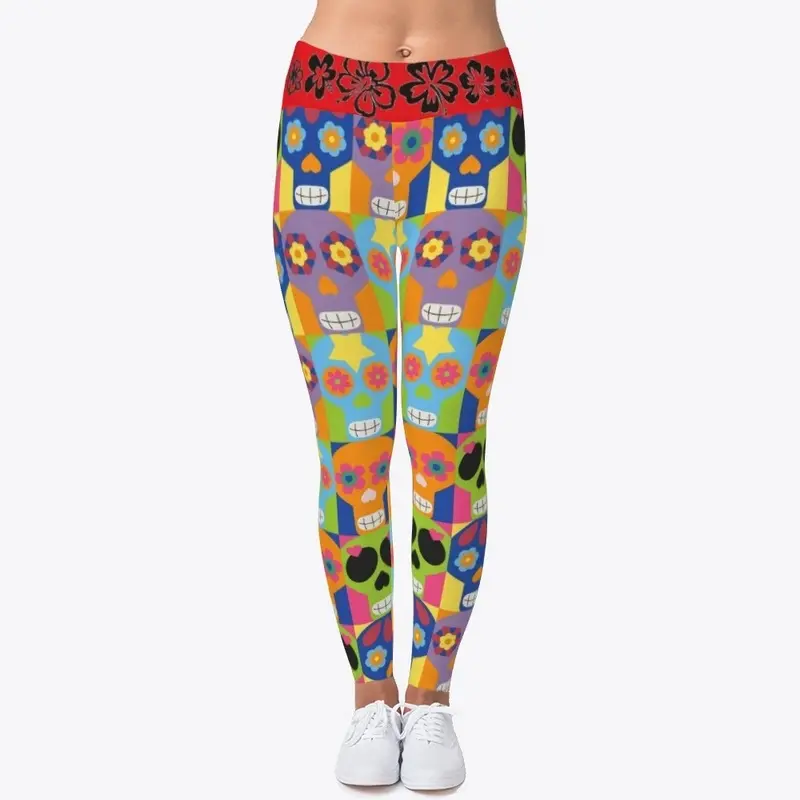 Dias de los Muertos Leggings